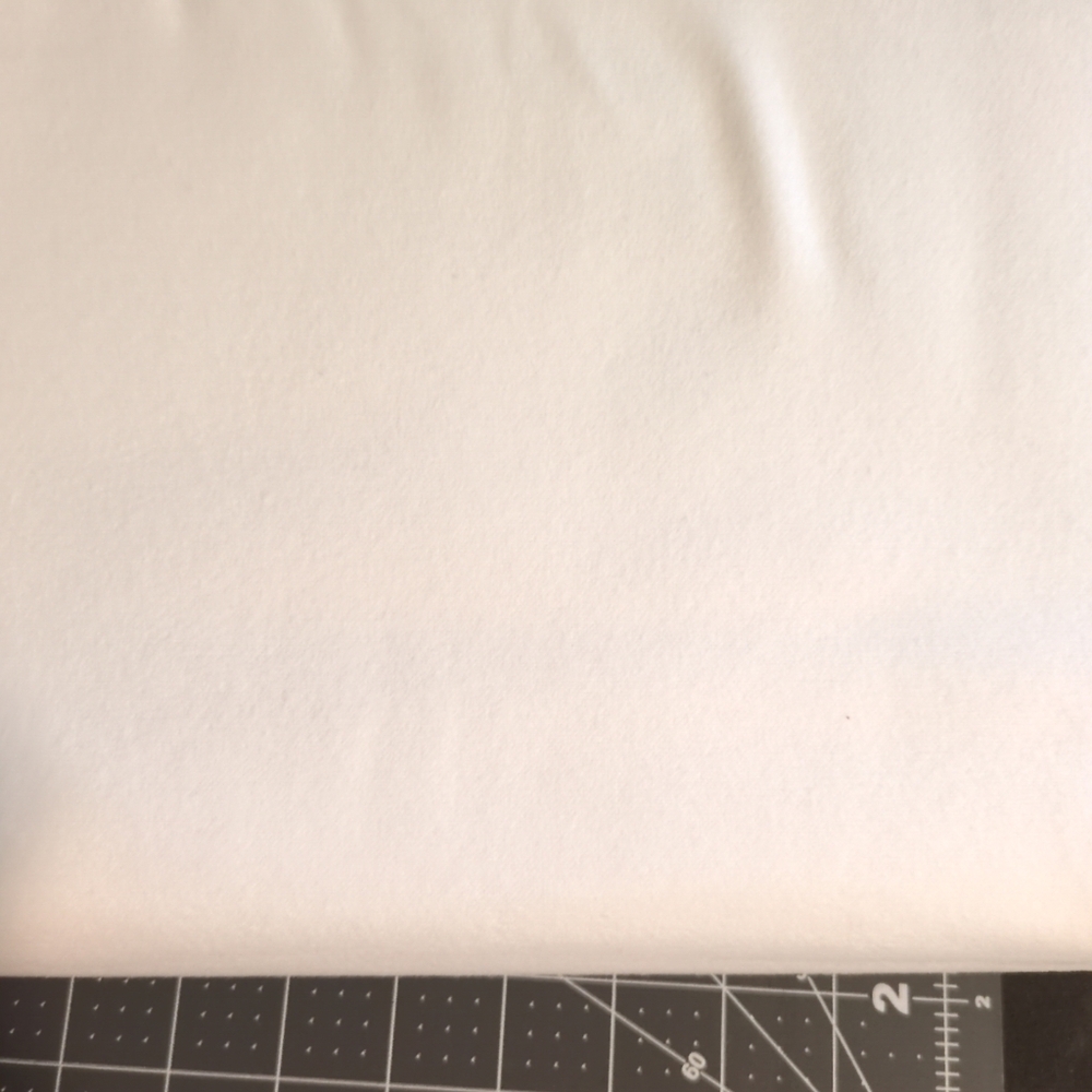 White Cotton Flannel Fabric By The Yard